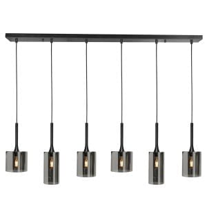 Highlight - Diverso - Hanglamp - E14 - 110 x 35  x  130cm - Zwart