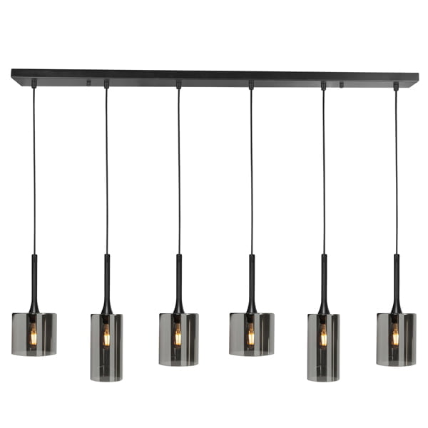 Highlight - Diverso - Hanglamp - E14 - 110 x 35  x  130cm - Zwart