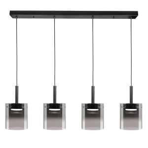 Highlight - Salerno - Hanglamp - LED - 110 x 36  x  130cm - Zwart