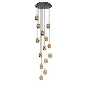 Highlight - Golden Egg - Hanglamp - LED - 50 x 50  x 350cm - Zwart