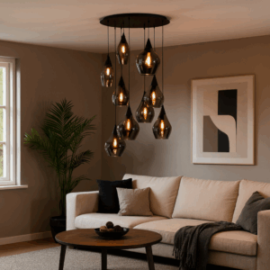 Industriële Glazen Highlight Cambio E14 Videlamp/Hanglamp - Zwart