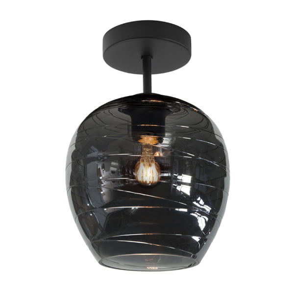 Highlight - Fantasy Apple - Plafondlamp - E27 - 12 x 12  x 10cm - Zwart