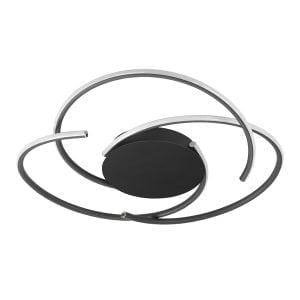 Highlight - Reverso - Plafondlamp - LED - 46 x 46  x 10cm - Zwart