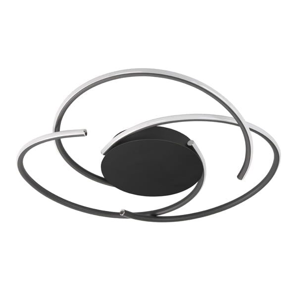 Highlight - Reverso - Plafondlamp - LED - 46 x 46  x 10cm - Zwart