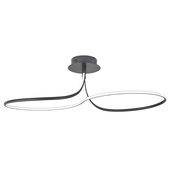Highlight - Basel - Plafondlamp - LED - 98 x 35  x 30cm - Zwart
