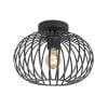 Highlight - Bolato - Plafondlamp - E27 - 30 x 30  x 23cm - Zwart