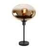 Highlight - Bellini - Tafellamp - E27 - 25.5 x 25.5  x 53cm - Zwart  Gouden
