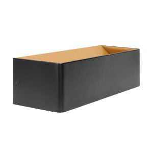 Large - Wandlamp - LED - 30 x 8  x 10cm - Zwart