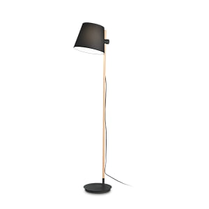 Ideal Lux - Axel - Vloerlamp - Hout - E27 - Zwart-282084-10