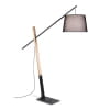 Ideal Lux - Eminent - Vloerlamp - Hout - E27 - Zwart-207599-10
