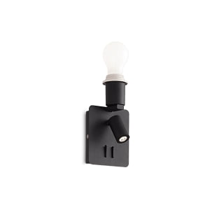 Ideal Lux - Gea - Wandlamp - Metaal - E27/LED - Zwart-239545-10