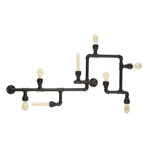 Ideal Lux - Plumber - Plafondlamp - Metaal - E27 - Zwart-136714-10