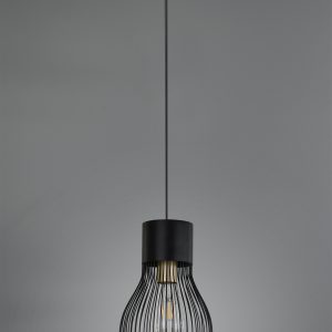 Industriële Hanglamp  Dave - Metaal - Zwart-R30221032