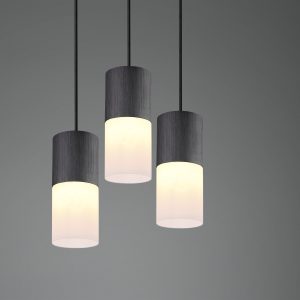 Industriële Hanglamp  Robin - Metaal - Zwart-310630301