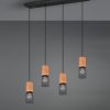 Industriële Hanglamp  Tosh - Metaal - Zwart-304300432