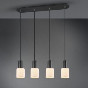 Industriële Hanglamp  Wailer - Metaal - Zwart-303600432