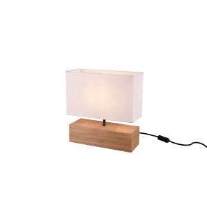 Landelijke Tafellamp  Woody - Hout - Bruin-R50181030