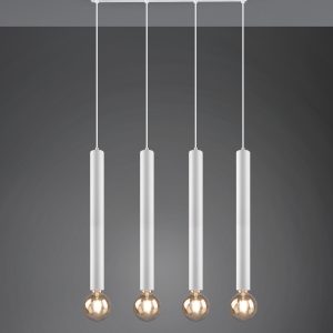 Moderne Hanglamp  Clermont - Metaal - Wit-313400431