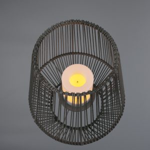 Moderne Tafellamp  Mineros - Kunststof - Grijs-R55256111