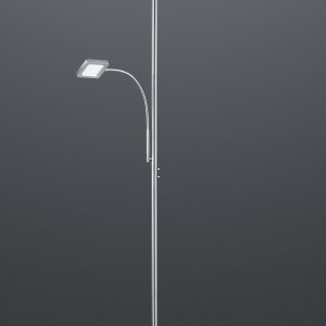 Moderne Vloerlamp  Wicket - Metaal - Grijs-R42762107