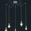 Vintage Hanglamp  Cord - Metaal - Grijs-310100561