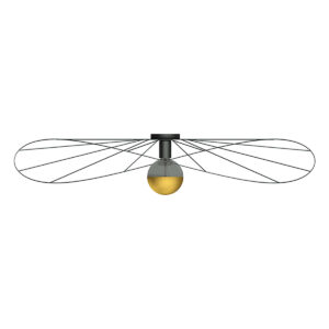 Minimalistische Plafondlamp Holm Zwart