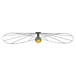 Minimalistische Plafondlamp Holm Zwart