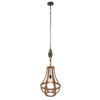 Hanglamp Liberty bell Industrieel Hout