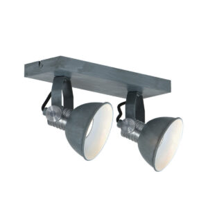 Industriële Plafondlamp Orion Blauw 2 Lichtpunten-lichts