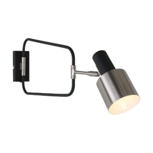 Wandlamp Tim modern Zwart