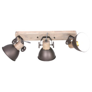 Spot Sterre Modern 3 lichtpunten Hout