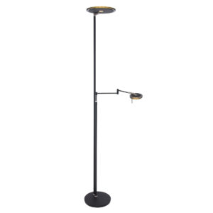 Vloerlamp Noa modern 2 lichtpunten Zwart