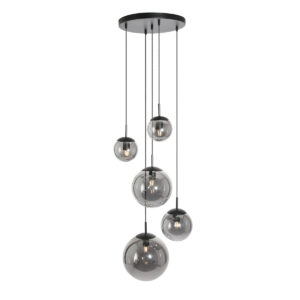 Hanglamp Esmee Modern 5 lichtpunten  glas