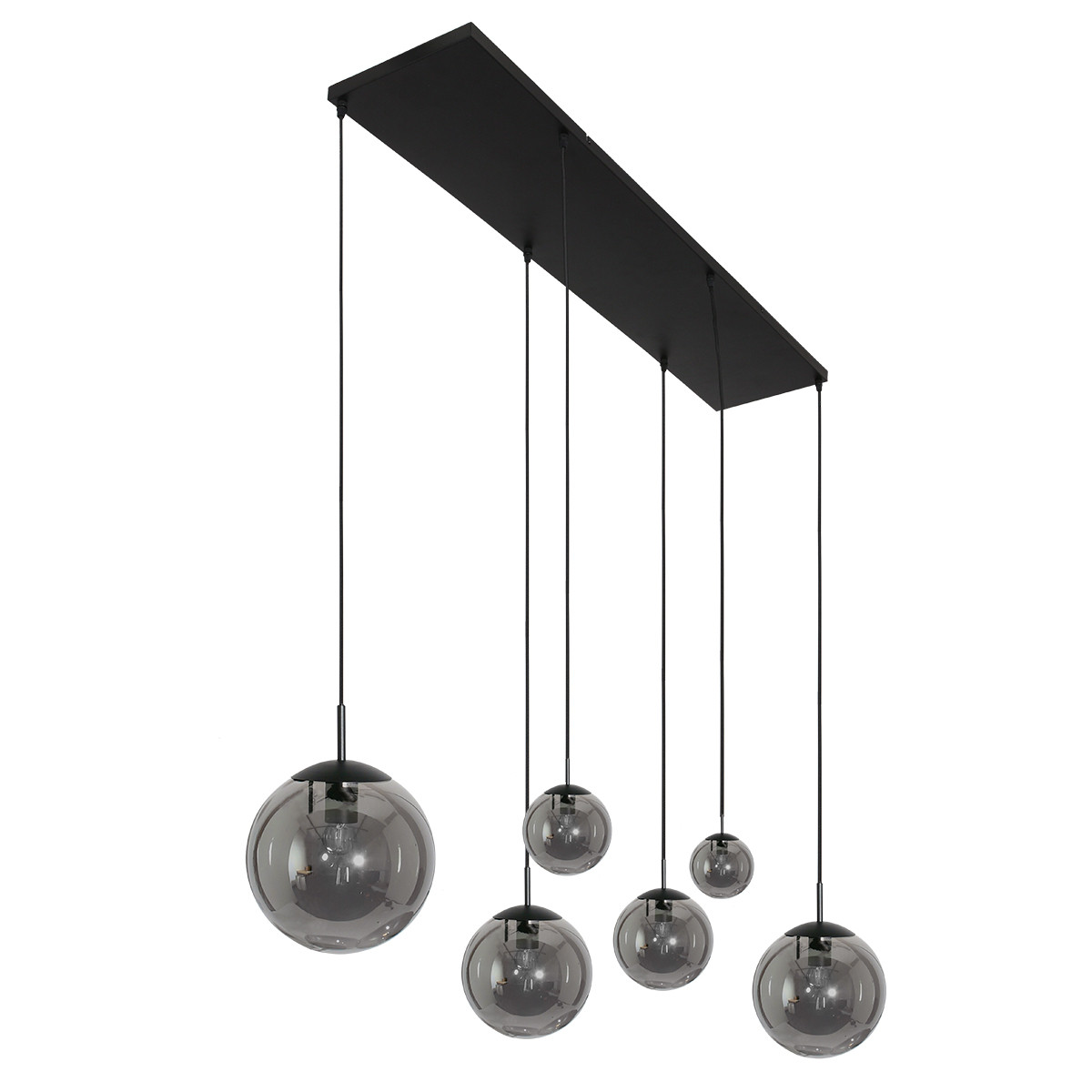 Hanglamp Esmee Modern 6 lichtpunten  glas