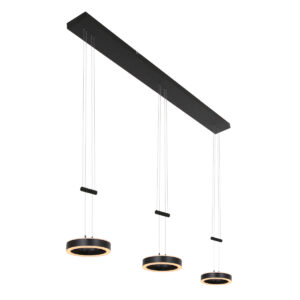 Moderne Hanglamp Aurora Zwart 3-lichts
