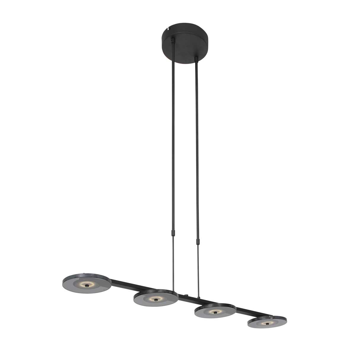 Hanglamp Noa modern 4 lichtpunten glas