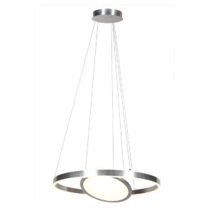 Hanglamp Ringlux modern 3 lichtpunten Staal