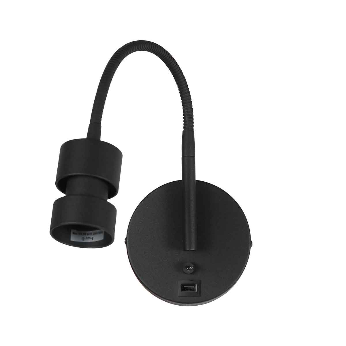 Wandlamp Sophie modern Zwart