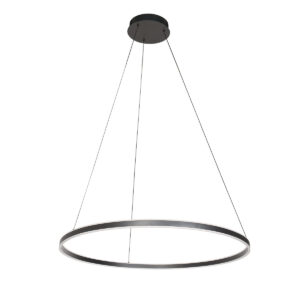 Hanglamp Ringlux Modern 2 lichtpunten Zwart