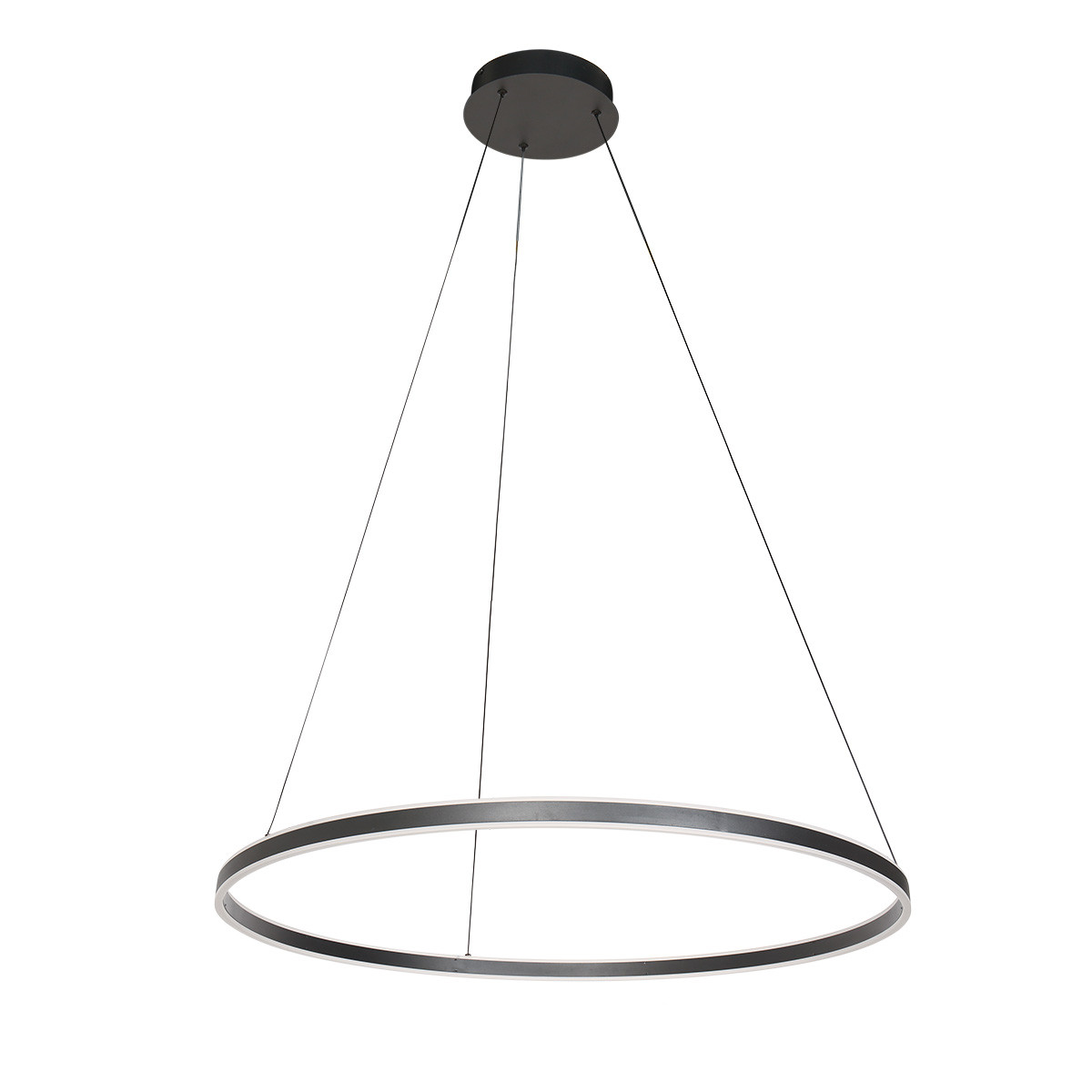 Hanglamp Ringlux Modern 2 lichtpunten Zwart