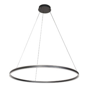 Hanglamp Ringlux modern 2 lichtpunten Zwart