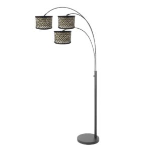 Vloerlamp Niek Modern 3 lichtpunten Naturel