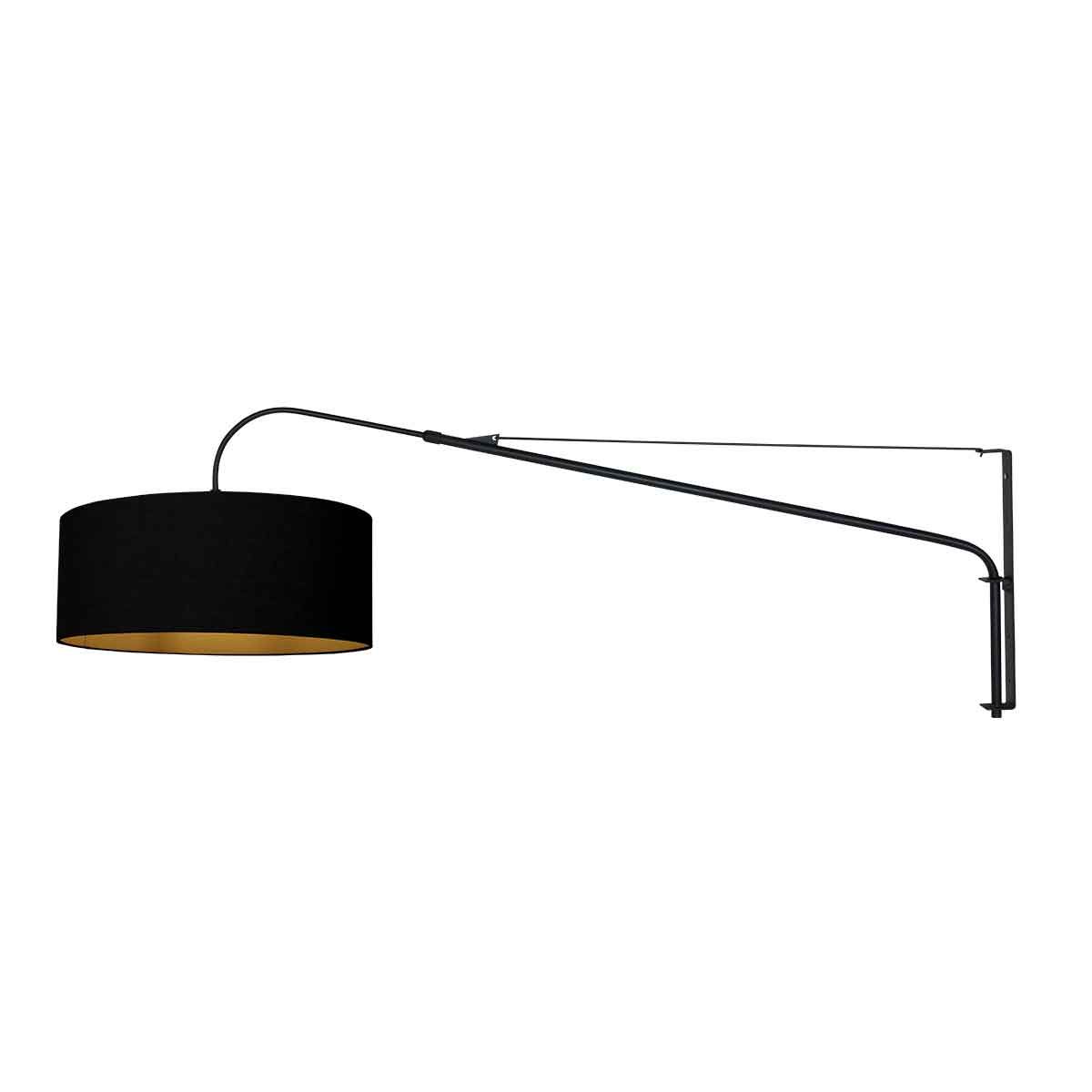Wandlamp Teun Modern Zwart