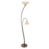 Klassieke Vloerlamp Luxora Brons 2-lichts