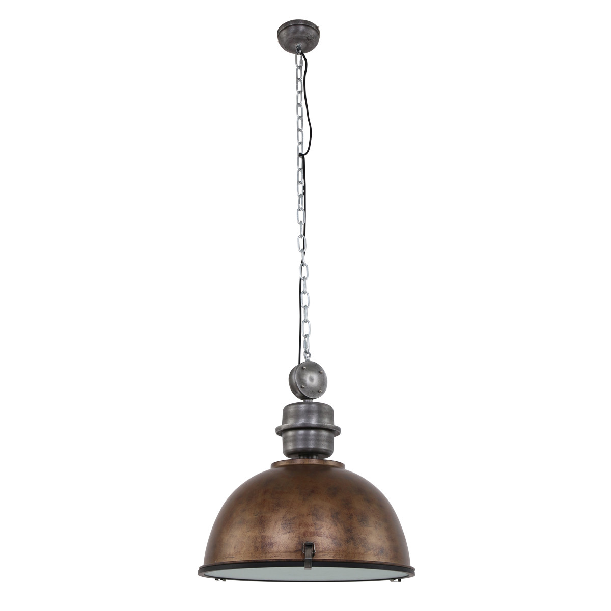 Hanglamp Bikkel industrieel Bruin