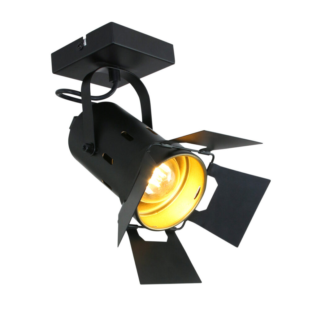 Spot Nils industrieel Zwart