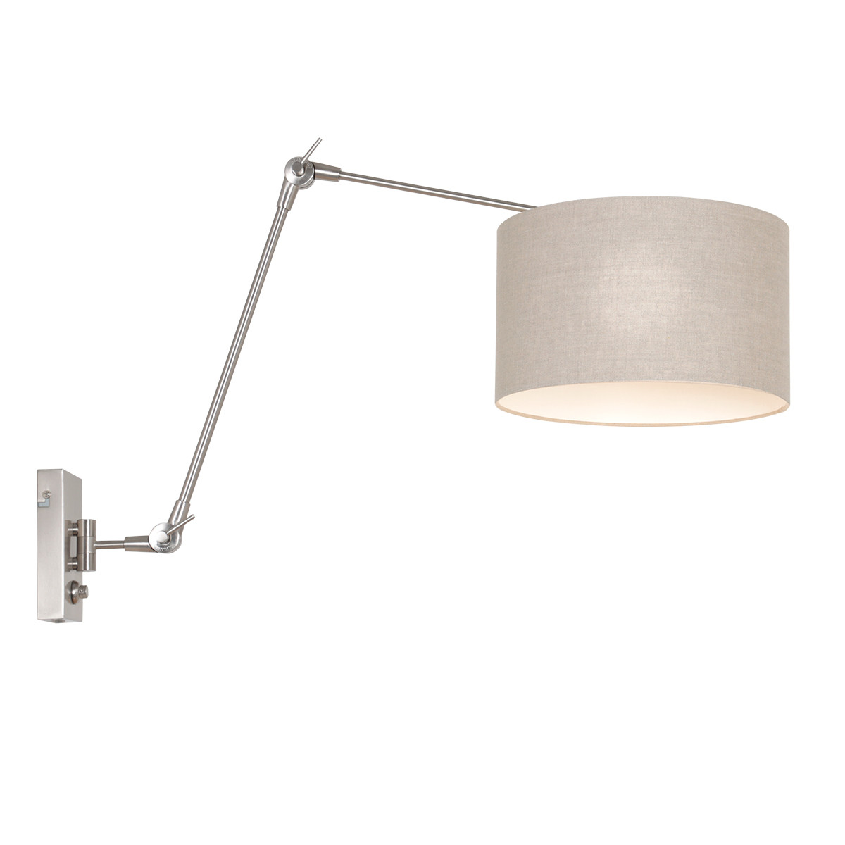 Wandlamp Stijn modern Grijs