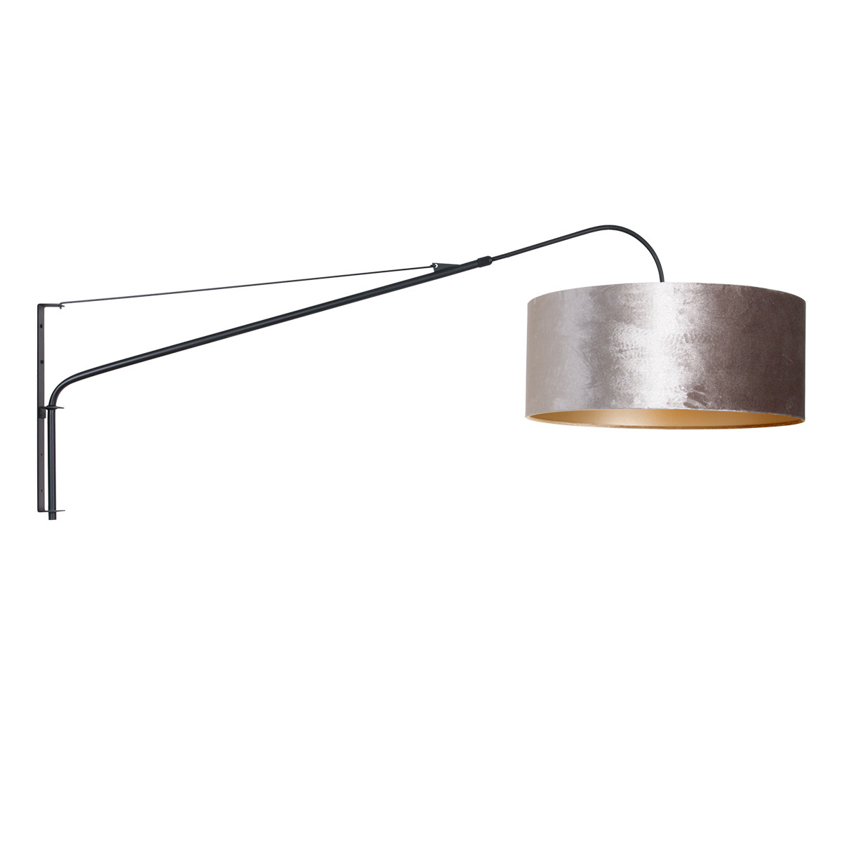 Wandlamp Teun modern Zilver