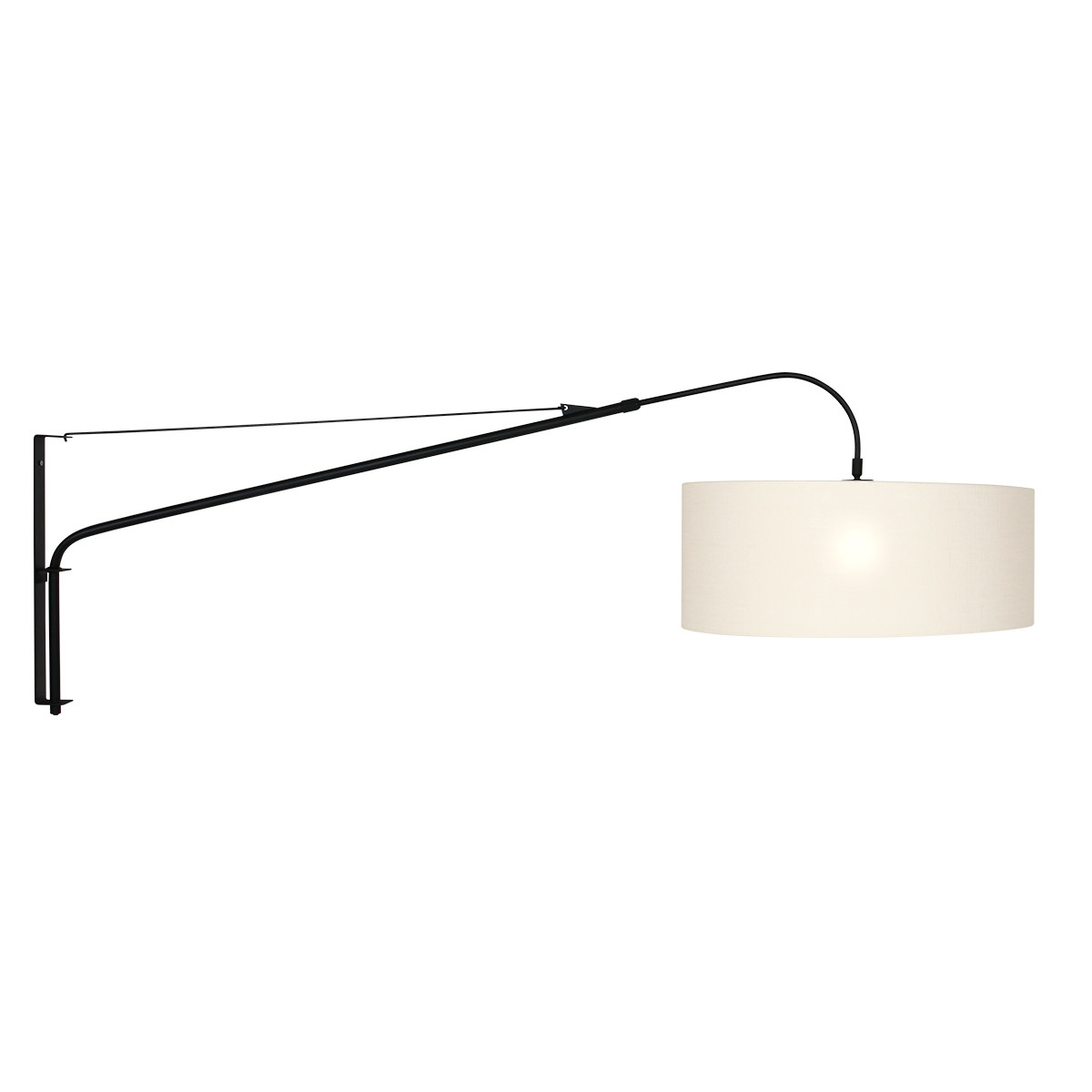 Wandlamp Teun Industrieel Transparant