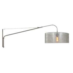 Wandlamp Teun Industrieel Zilver